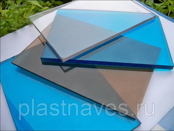 Монолитный поликарбонат "KINPLAST" 2 мм  цветной 2.05х3.05м